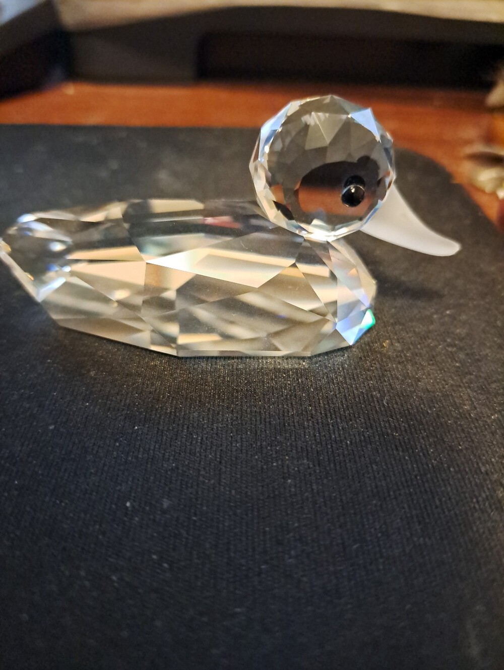 Large 3.5" Pristine Swarovski Crystal Mallard Duck 012732 Beauties Of The Lake